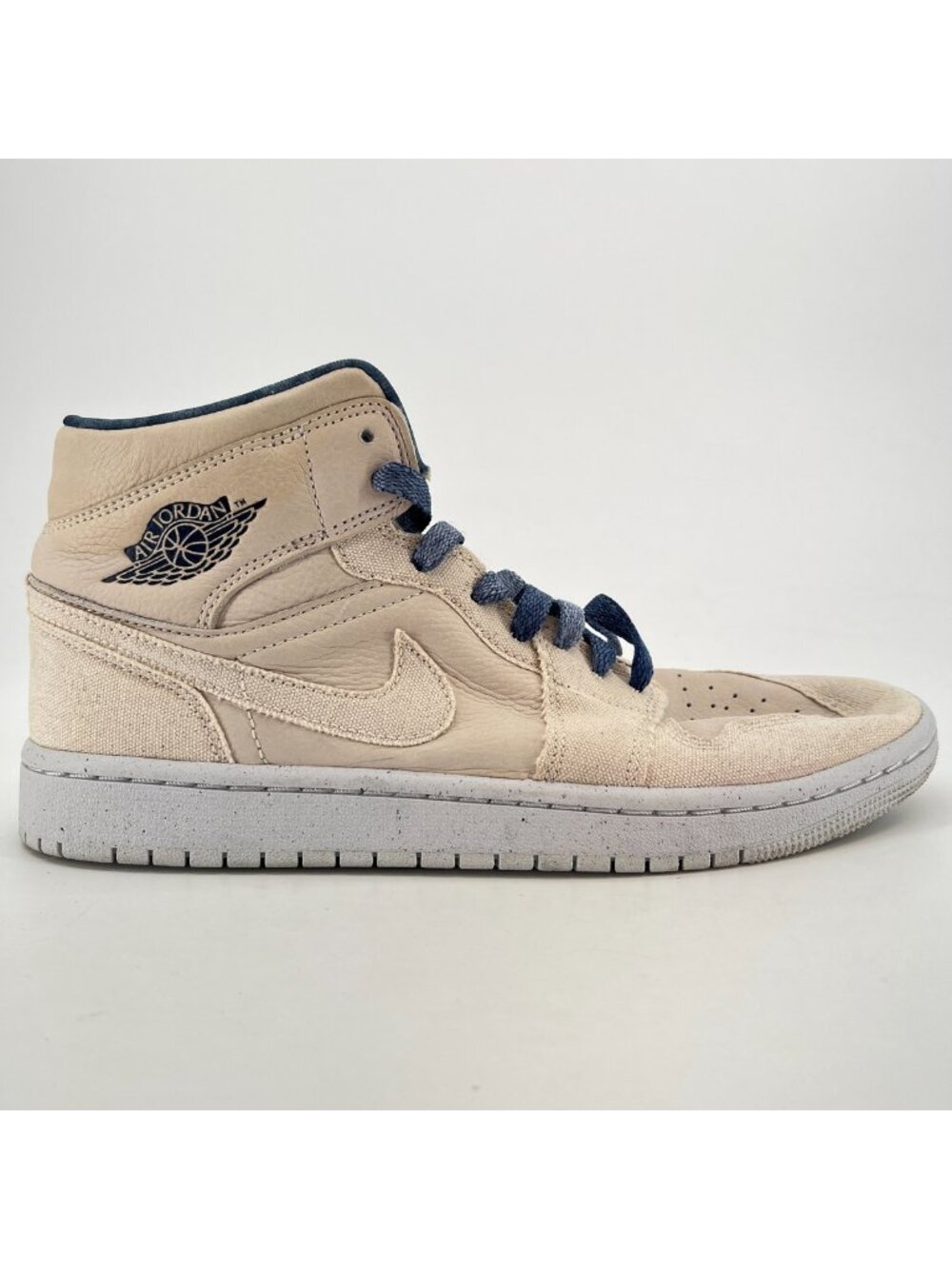 Nike Air Jordan 1 Mid Womens Size 9.5 Sanddrift Blue Athletic Shoes Sneakers